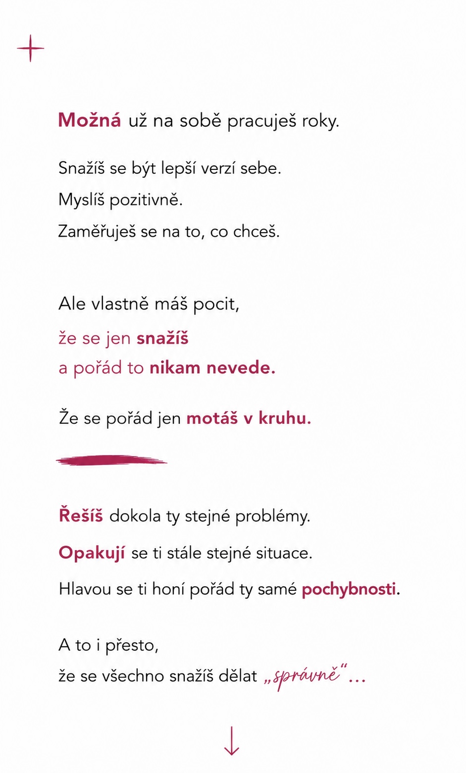 Pracuješ na sobě? Life with love